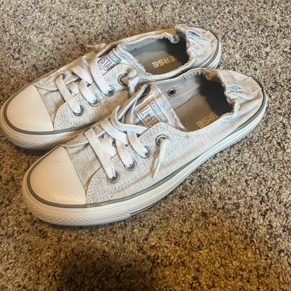 Converse Gray Sneakers Classic Slip-On Style
